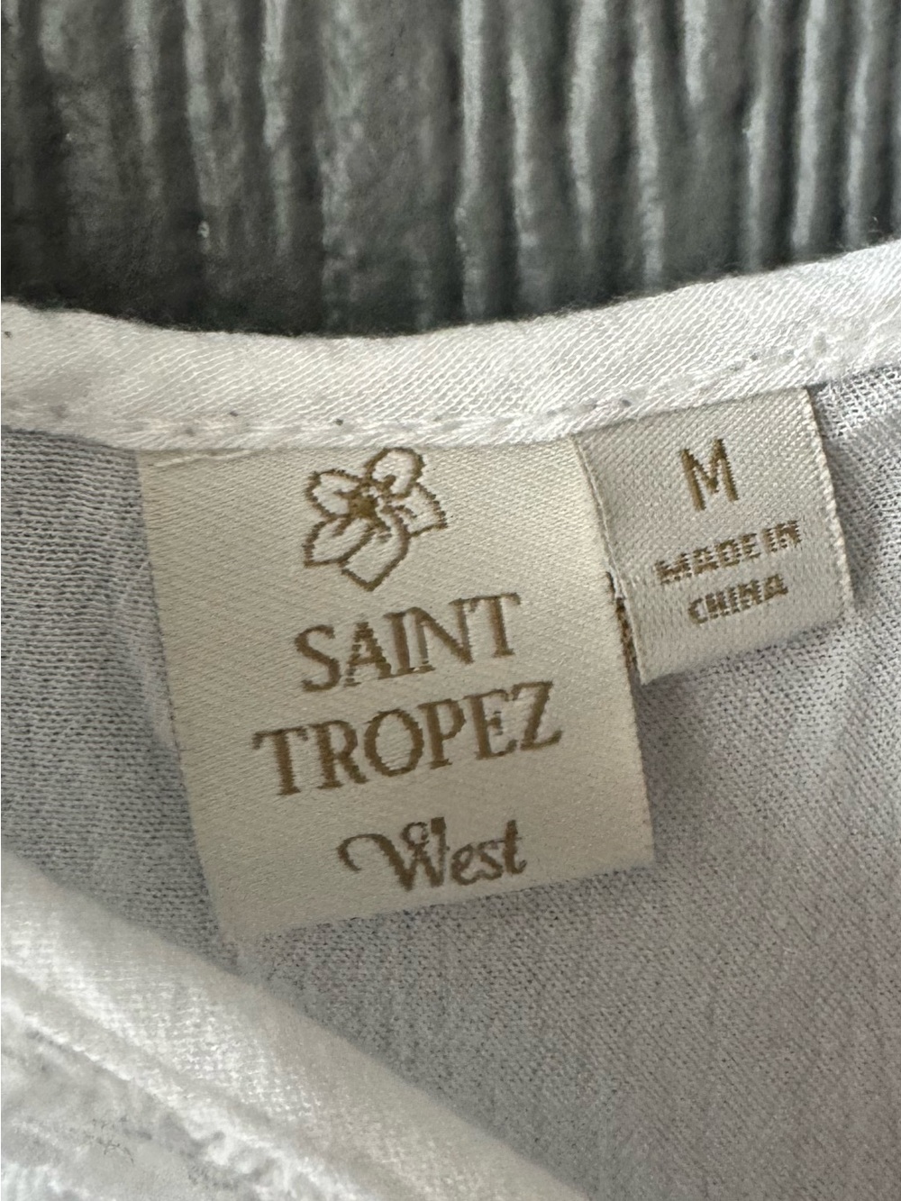 Saint Tropez West White Lace-Trim Boho Tunic/Dress - Picture 3 of 3